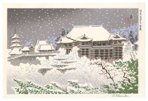 Snowy View of Kiyomizu Temple in Rakuto / Tokuriki Tomikichiro