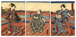 <strong>Kunisada II</strong><br>Enjoying the Evening Cool on t......