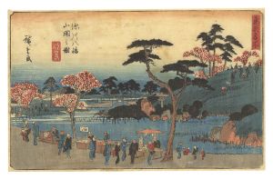 Famous Places in the Eastern Capital / Ezaki: Open Garden at Fukagawa Hachiman Shrine / Hiroshige I