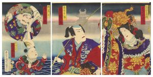 Scene from a Kabuki Play / Kunichika