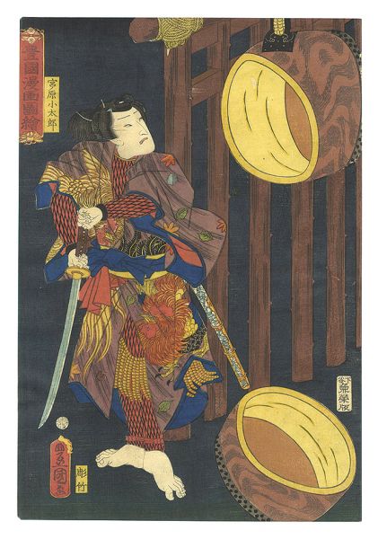 Toyokuni III “Toyokuni's Caricature Pictures / Miyanohara Kotaro”／