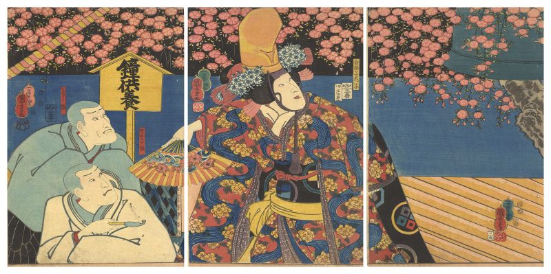 Kuniyoshi “Kabuki Play: Sumidagawa Tsui no Kagamon”／