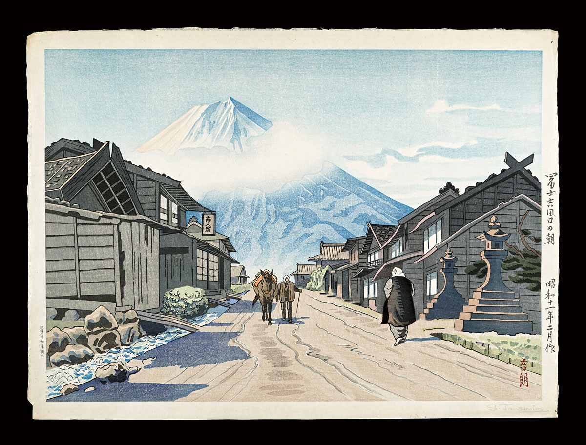 Tsuruta Goro “Morning at Yoshidaguchi Trail, Mount Fuji”／