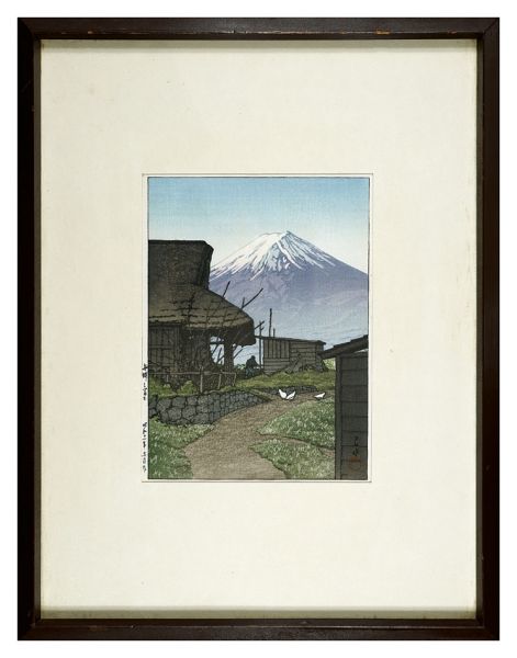 Kawase Hasui “Mount Fuji Seen from Funatsu”／