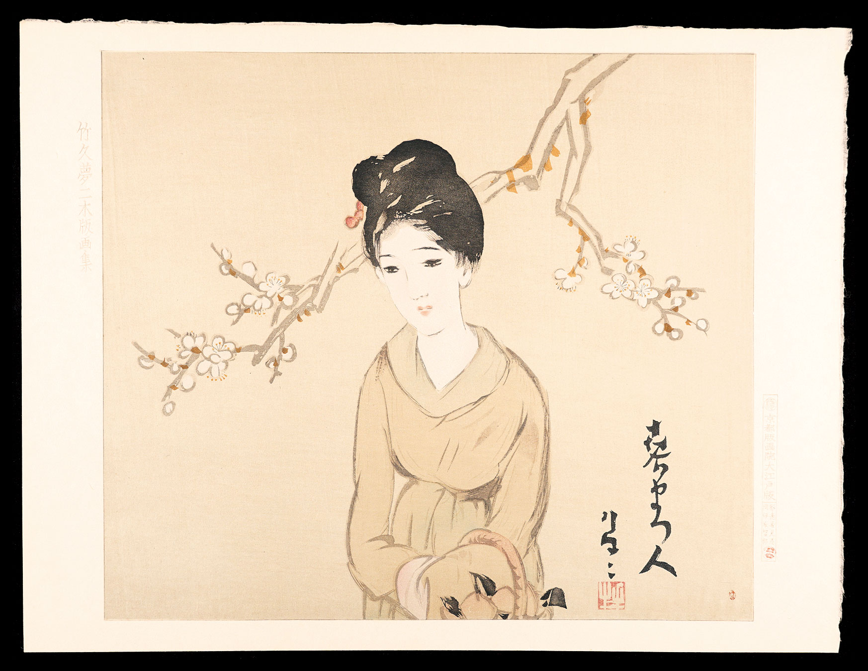 Takehisa Yumeji “She is waiting Spring.”／