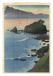 Kude Beach in Wakasa Province / Kawase Hasui