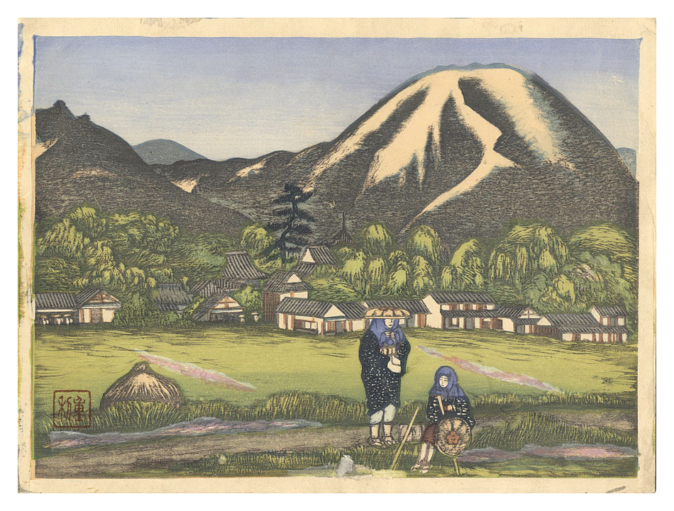 Ishizaki Shigetoshi “Illustrations of Famous Places in Matsuyama / Ishite”／