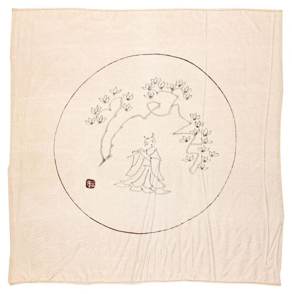杉本健吉｢花下吹笛図（仮題）｣／