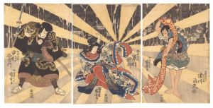Kuniyoshi/Kabuki Play: Otokodate Momiji no Nishiki-e[男達楓錦画]