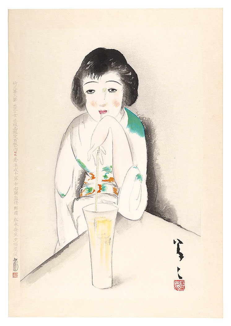 Takehisa Yumeji “Woman in Taisho Era”／