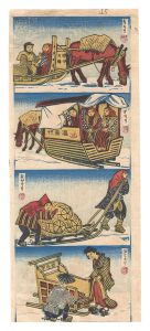 Four Scenes from the series Five Scenes with Sleds / Katsuhira Tokushi