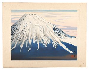 南から見た春の富士　／　定方塊石