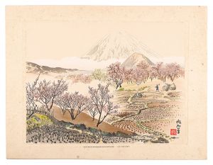 Plum Trees in Shimosoga and Mount Fuji / Jokata Kaiseki