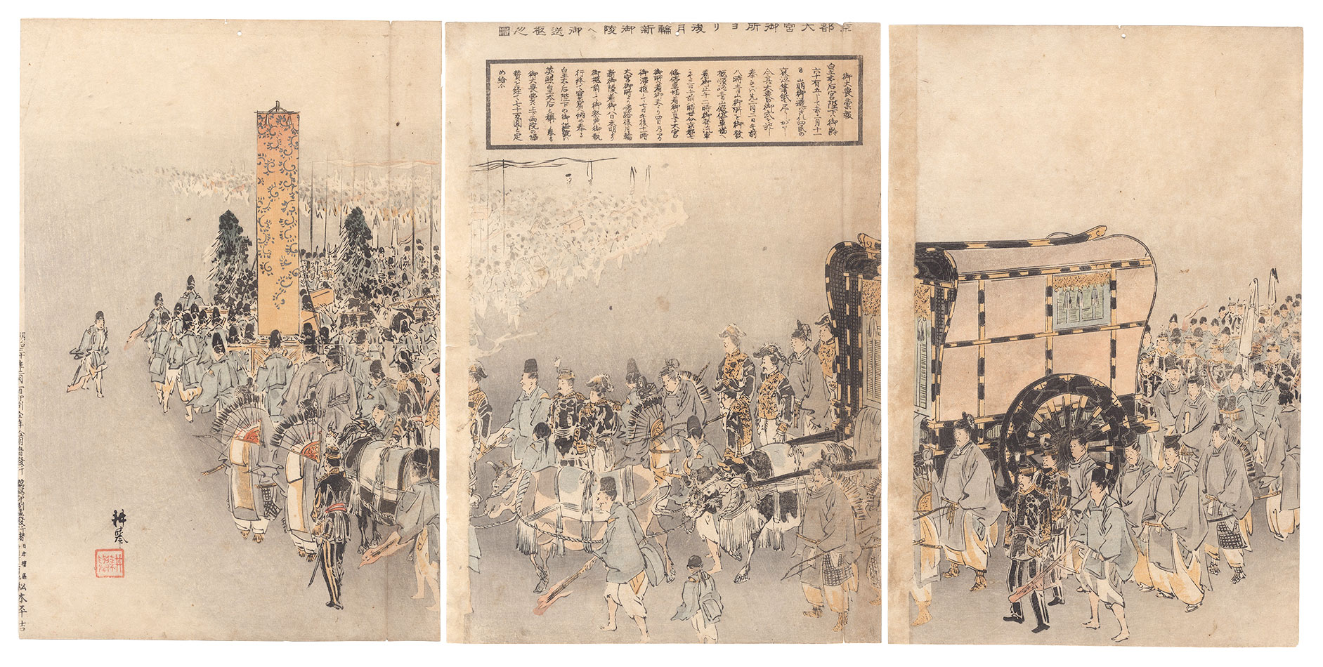 Kokyo “Funeral Procession of the Empress Dowager Eisho”／