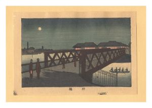 True Pictures of Famous Places of Tokyo (Tokyo shinga meisho zukai) / Yanagibashi Bridge【Reproduction】 / Yasuji,Tankei