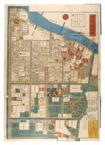 Tomatsu Masanori/Map of Honjo, Revised from Kaei edition[嘉永新鐫 本所絵図]