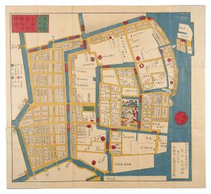 Map of Teppozu of Minami Tsukiji in Kyobashi, Revised from Manen edition / Kageyama Muneyasu