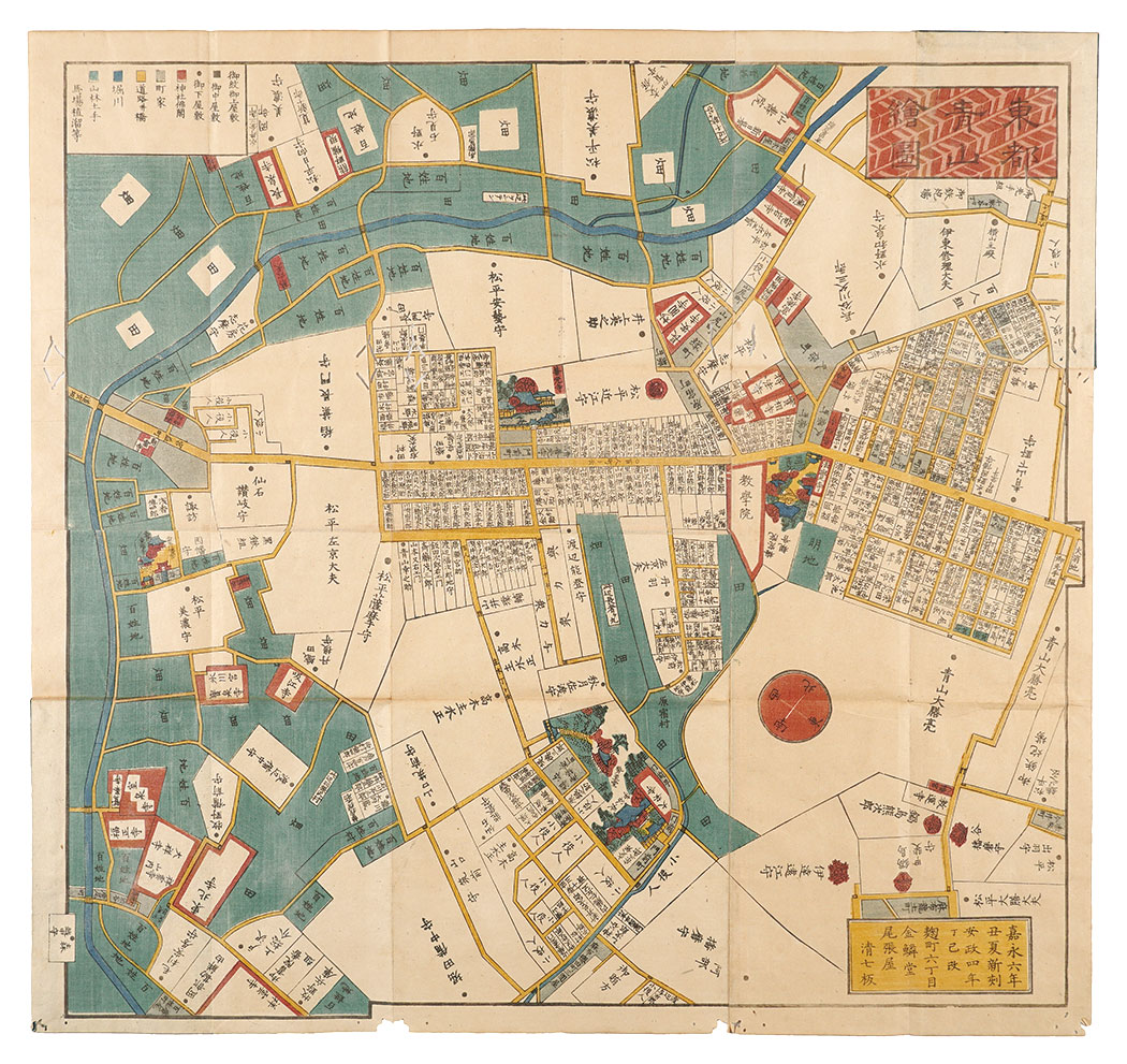Unknown “Map of Aoyama in the Eastern Capital”／