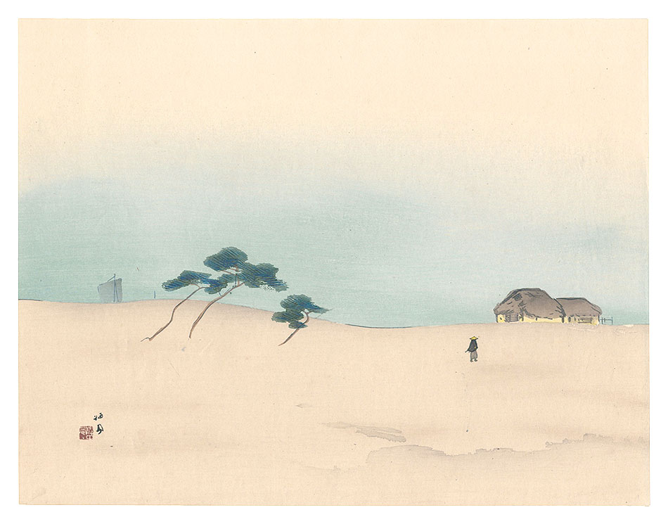 Takeuchi Seiho “THE LOYAL RONINS / Morning Moon at Suma”／