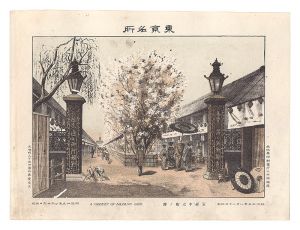 Famous Places in Tokyo / Cherry Blossoms at Nakanocho, Yoshiwara / Watanabe Tadahisa