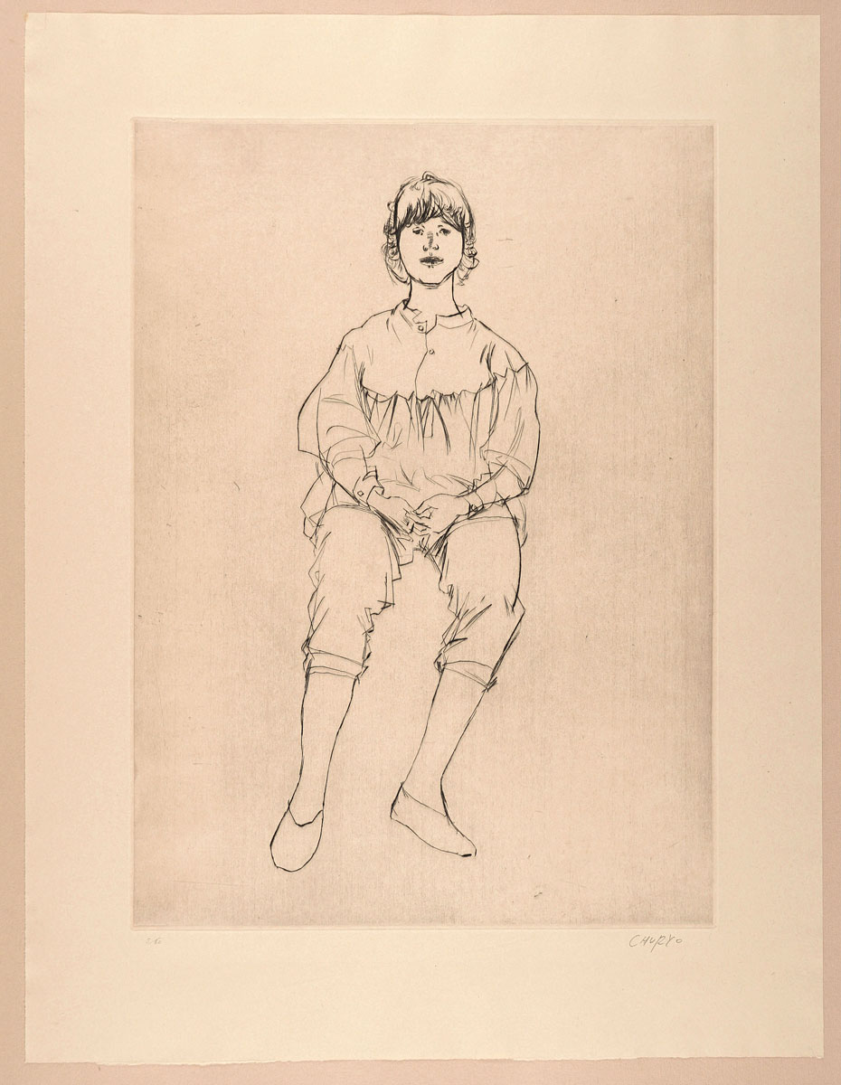 Sato Churyo “Girl sitting facing front”／