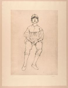 Girl sitting facing front / Sato Churyo