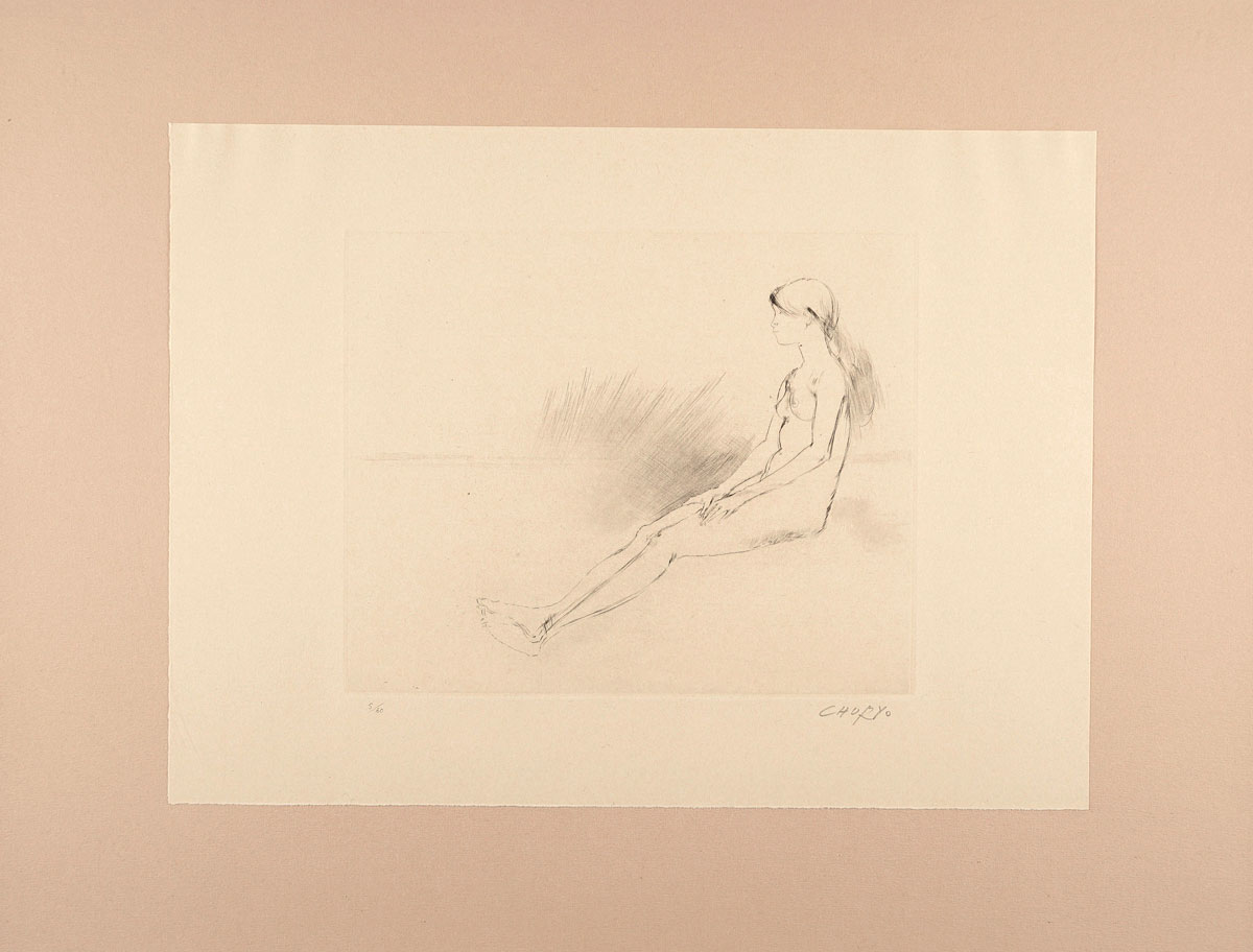 Sato Churyo “Sitting Nude Woman”／