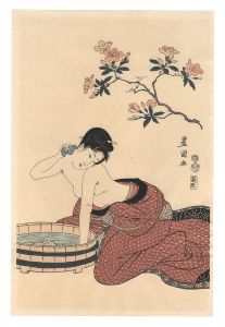 Woman Washing Her Neck【Reproduction】 / Toyokuni I
