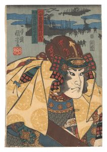 One Hundred Heroic Generals in Battle at Kawanakajima / Heroic General Nagao Echizen-no-kami Masakage / Kuniyoshi