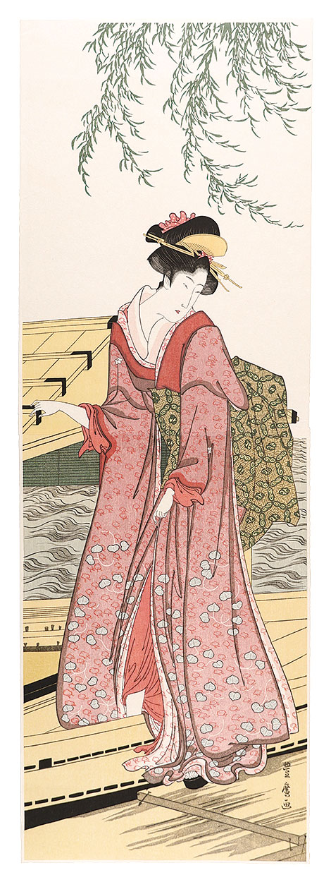Toyohiro “Woman at the Boatslip【Reproduction】”／