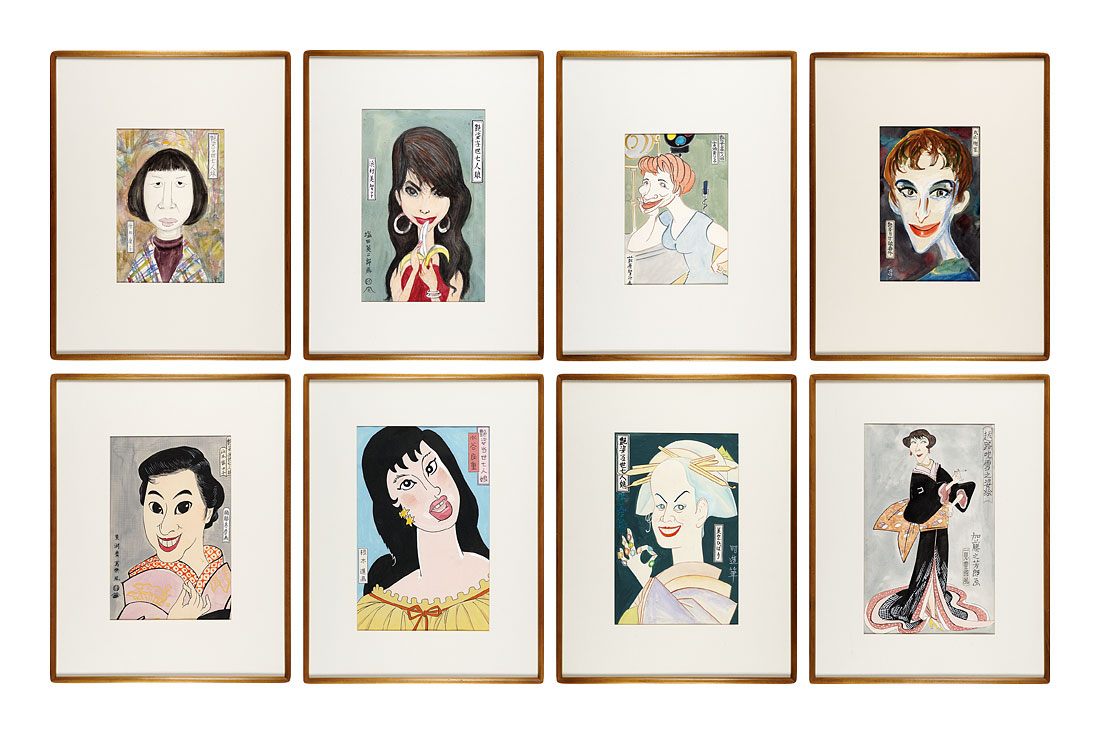 Yokoyama Taizo , Kato Yoshiro Yokoyama , Ryuichi Okabe Fuyuhiko , Nemoto Susumu and other artists “Seven Charming Girls of the Present Day”／