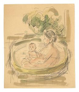 Mother and Child Bathing (tentative title) / Ebihara Kinosuke