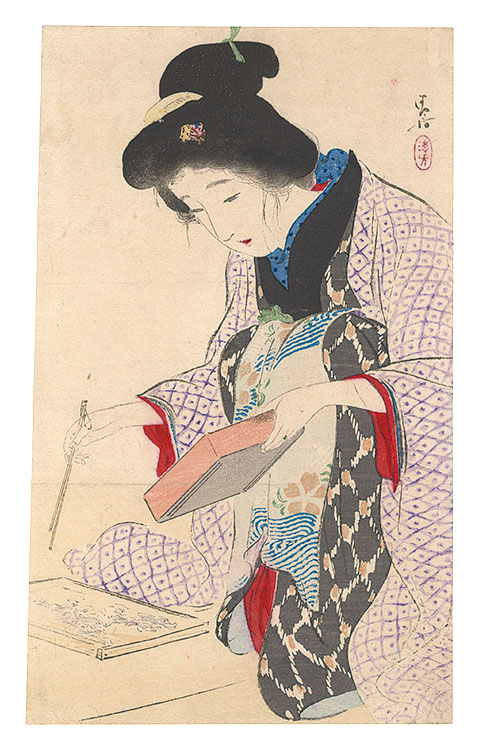 Kaburaki Kiyokata “Kuchi-e Print”／