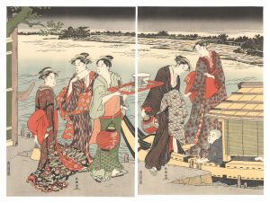 Pleasure Boat on a Summer Evening 【Reproduction】 / Shuncho