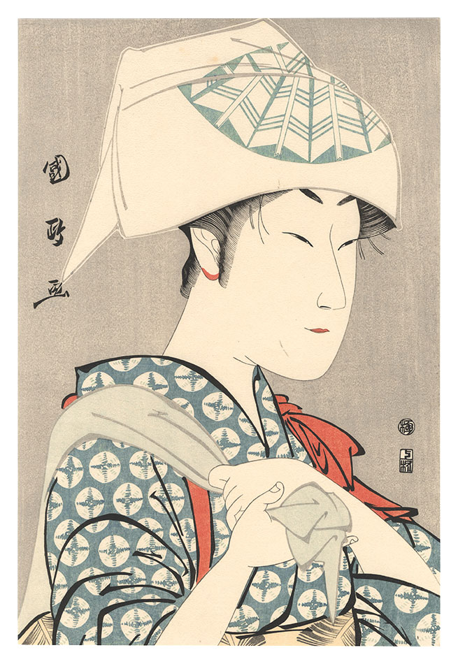 Kunimasa “Actor Nakamura Noshio II as a White Fox Disguised as Kuzunoha 【Reproduction】【Reproduction】”／