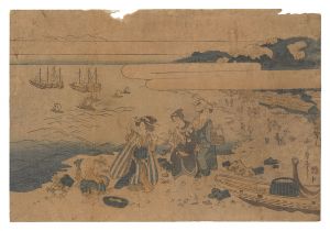 Utamaro/Gathering Shellfish (tentative title)[潮干狩（仮題）]