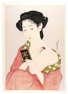 Woman Applying Make-up【Reproduction】 / Hashiguchi Goyo