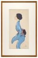 <strong>Takazawa Keiichi</strong><br>Woman in Blue Kimono