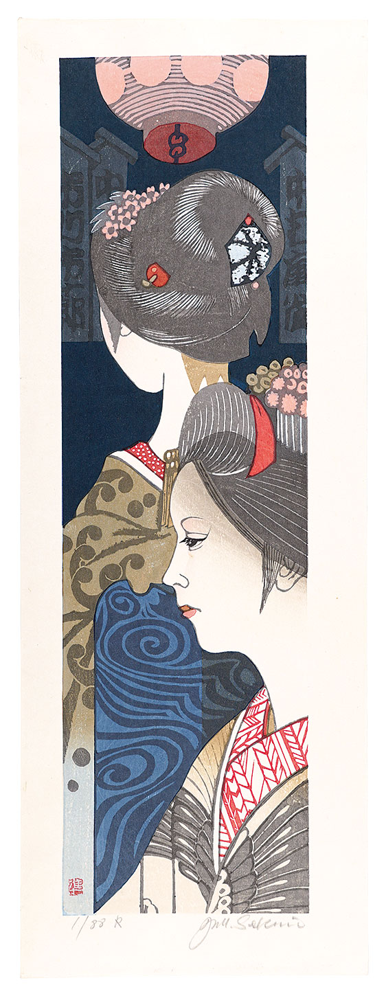 Sekino Junichiro “Twelve Months of Maiko / December: Minami-za Maneki”／