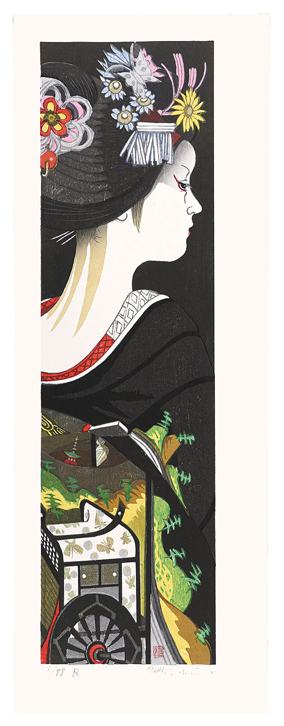 Sekino Junichiro “Twelve Months of Maiko / January: Court Carriage”／