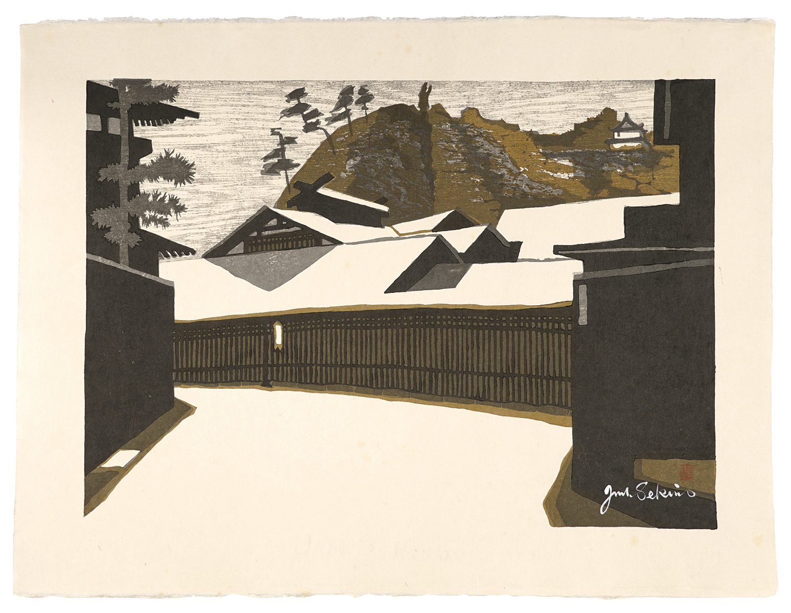 Sekino Junichiro “The Fifty-three Stations of the Tokaido / Kakegawa”／