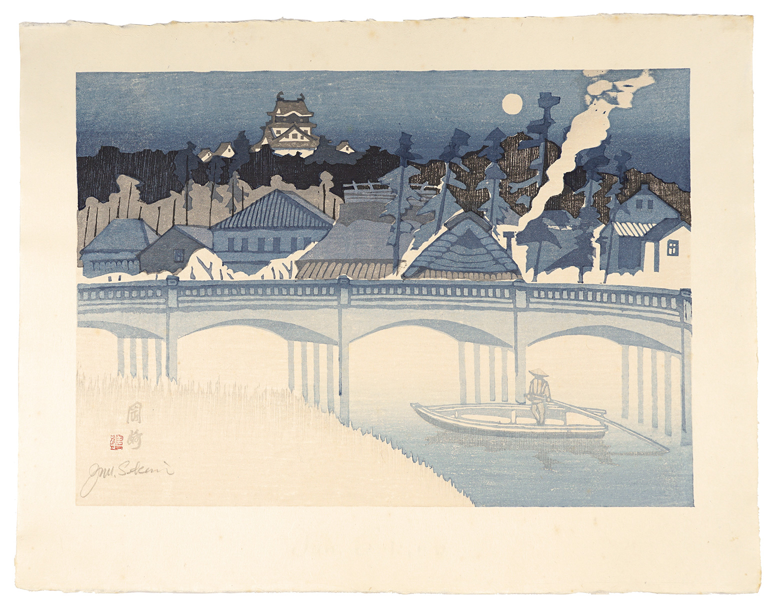 Sekino Junichiro “The Fifty-three Stations of the Tokaido / Okazaki”／