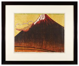 Thirty-six Views of Mt. Fuji / Dawn Cloud at Lake Yamanaka / Hagiwara Hideo