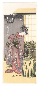 Kiyonaga/The actor Segawa Kikunojo Ⅲ in the female role of Yaoya Oshichi【Reproduction】[三世瀬川菊之丞八百屋お七【復刻版】]