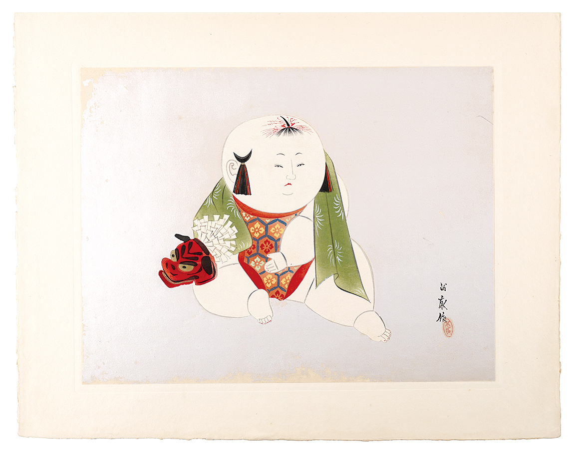 Nishizawa Tekiho “Twelve Aspects of Palace Dolls / No. 9: Lion”／