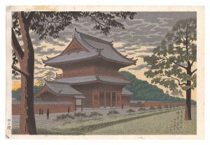 Famous Places in Tokyo / Zojoji Temple at Dusk / Asano Takeji