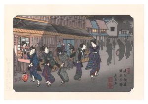 Eisen/Sixty-nine Stations of the Kiso Road / Fukaya Station【Reproduction】[木曽街道六十九次　深谷之驛【復刻版】]