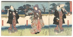 Kunisada I/Actors' Pleasures of the Four Seasons / Spring in Yanagishima[俳優四季之遊　柳嶋之春]