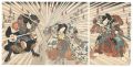 <strong>Kunisada I</strong><br>Scene from a Kabuki Play