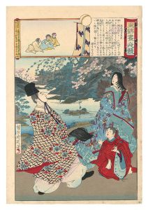 Chikanobu/Eastern Brocade: Comparison of Day and Night / Fujiwara Ason Narimichi[東錦昼夜競　藤原朝臣成道]